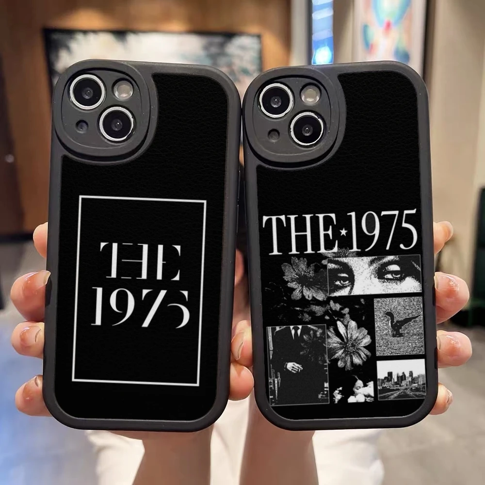 The 1975 Band Rock Phone Case Leather Black For IPhone 13 12 15 11 14 Pro Max Mini X Xr 8 Plus SE2020 Soft Silicone Cover