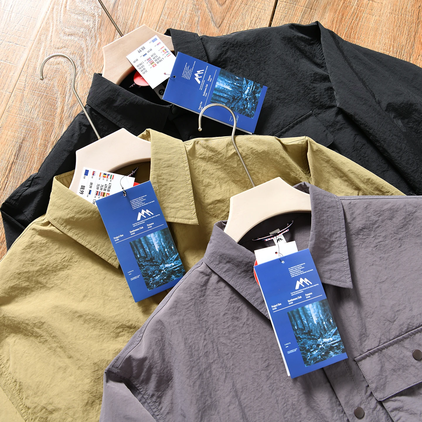 Outdoor Wearable Men's Casual Workwear Jacket Windproof And Water Resistant Polyester Fabric Long Sleeve Loose Fit Style