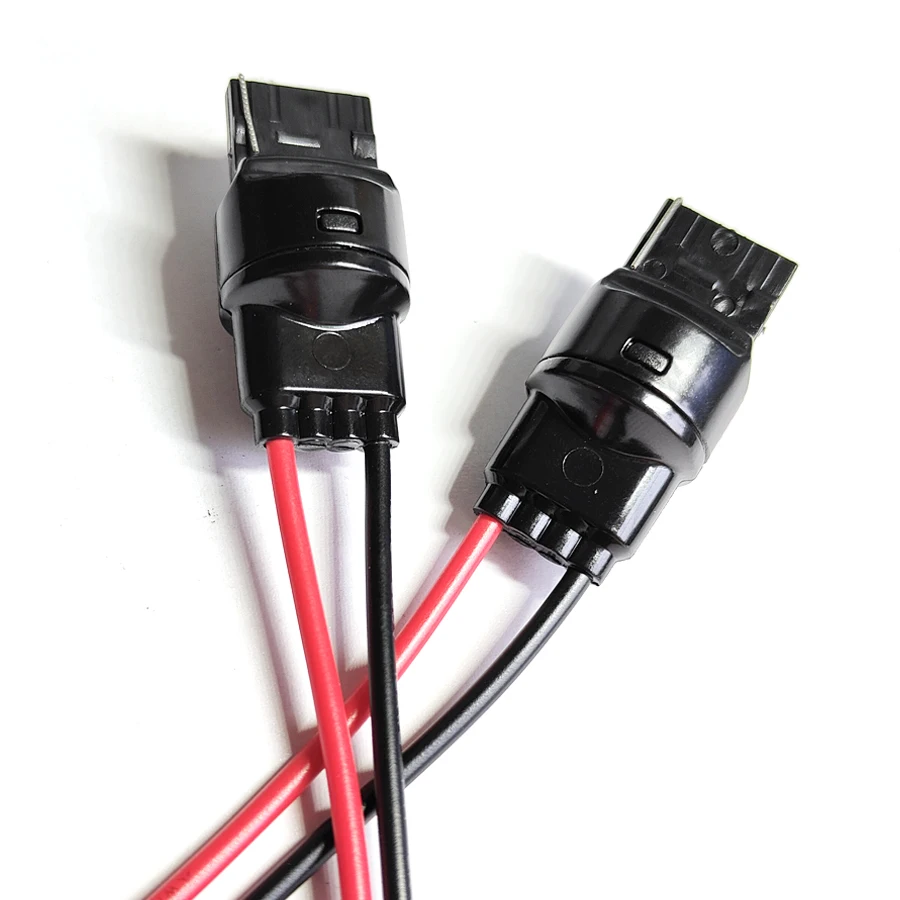 2Pcs T20 Adapter Male Plug Extended Wire 7440 W21W Socket Connect Cable 10cm