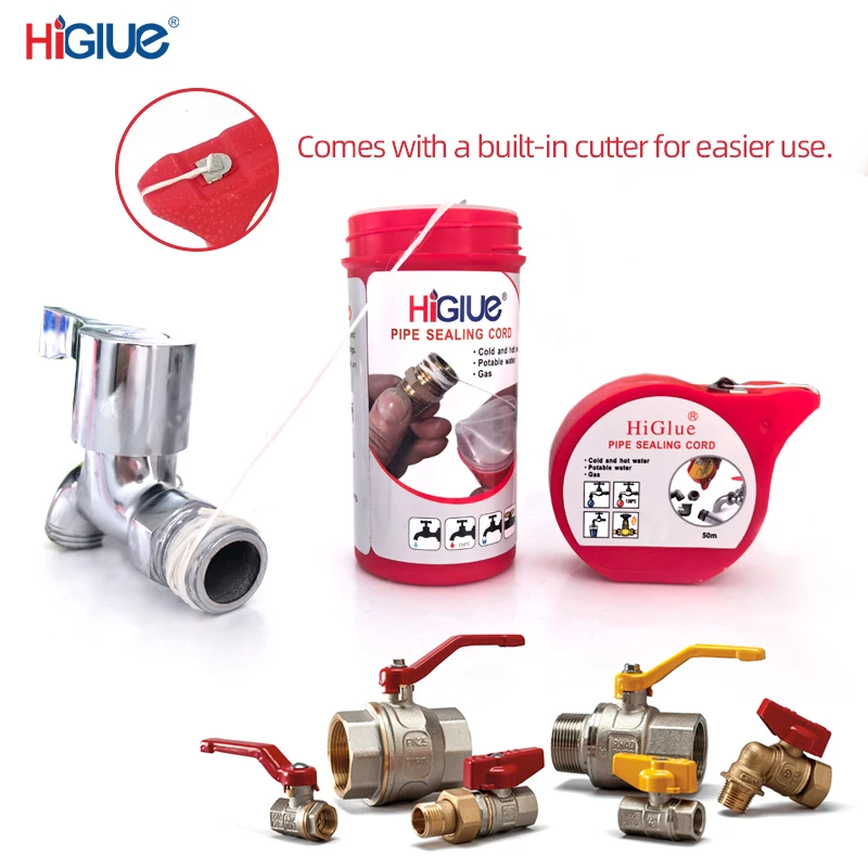 PTFE Tape 55 Magic Rope Pipe Thread Sealer - Instant Sealing, Replacement of Water and Gas Pipes, Water Heater Thread Tape