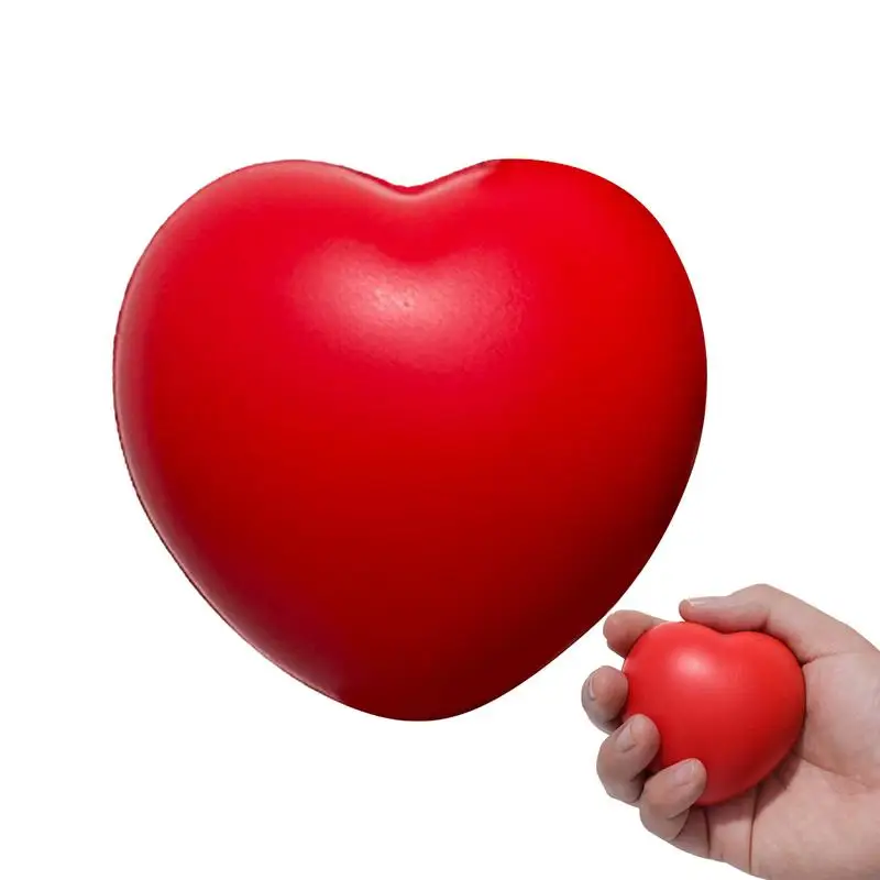 Hand Grip Exerciser Heart Shaped Stress Balls Finger Exercise Ball Hand Strengthening Exercise For Single-Finger Training Grip
