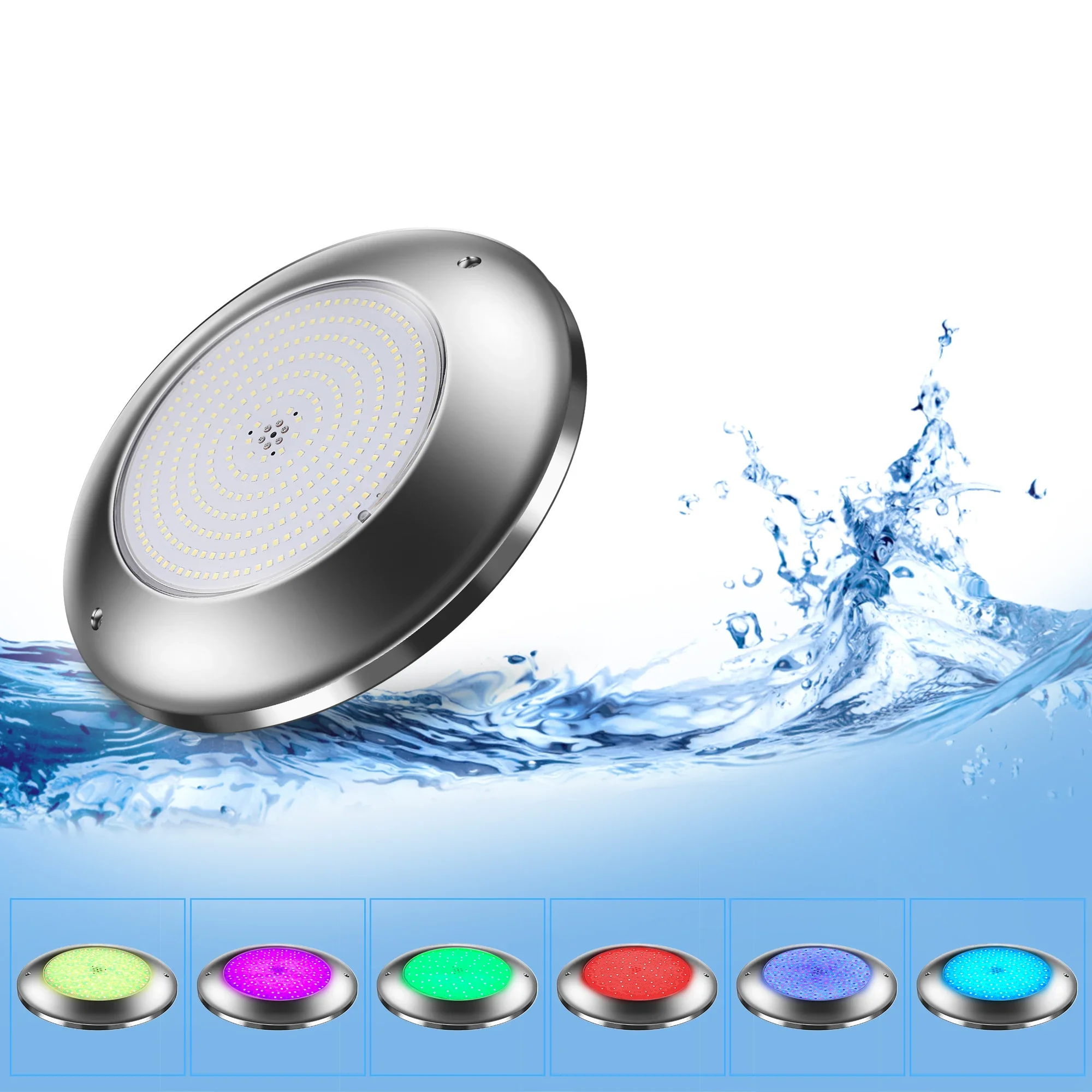 Refined Wifi Control Ip68 12v 316L Pool Equipment Accessories Stainless Steel Underwater Lights Led Swimming Pool Light