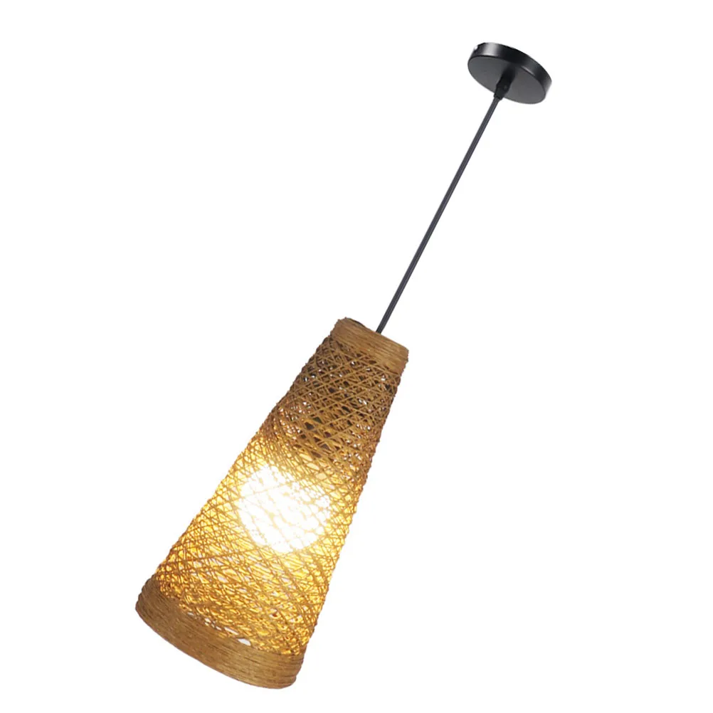 

Rattan Lamp Ceiling Craft Rattan Weaving Ceiling Light Pendant Simple Hanging Light Modern Home Bar Restaurant Decor