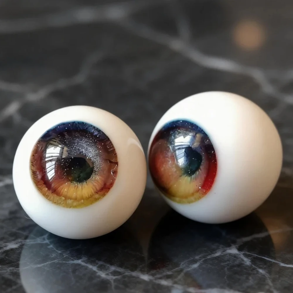 

16/18/22/24mm Eyes Resin Pure Circle Eyeball DIY Doll Accessories Green/Pink/Red/Blue Plaster Eyes