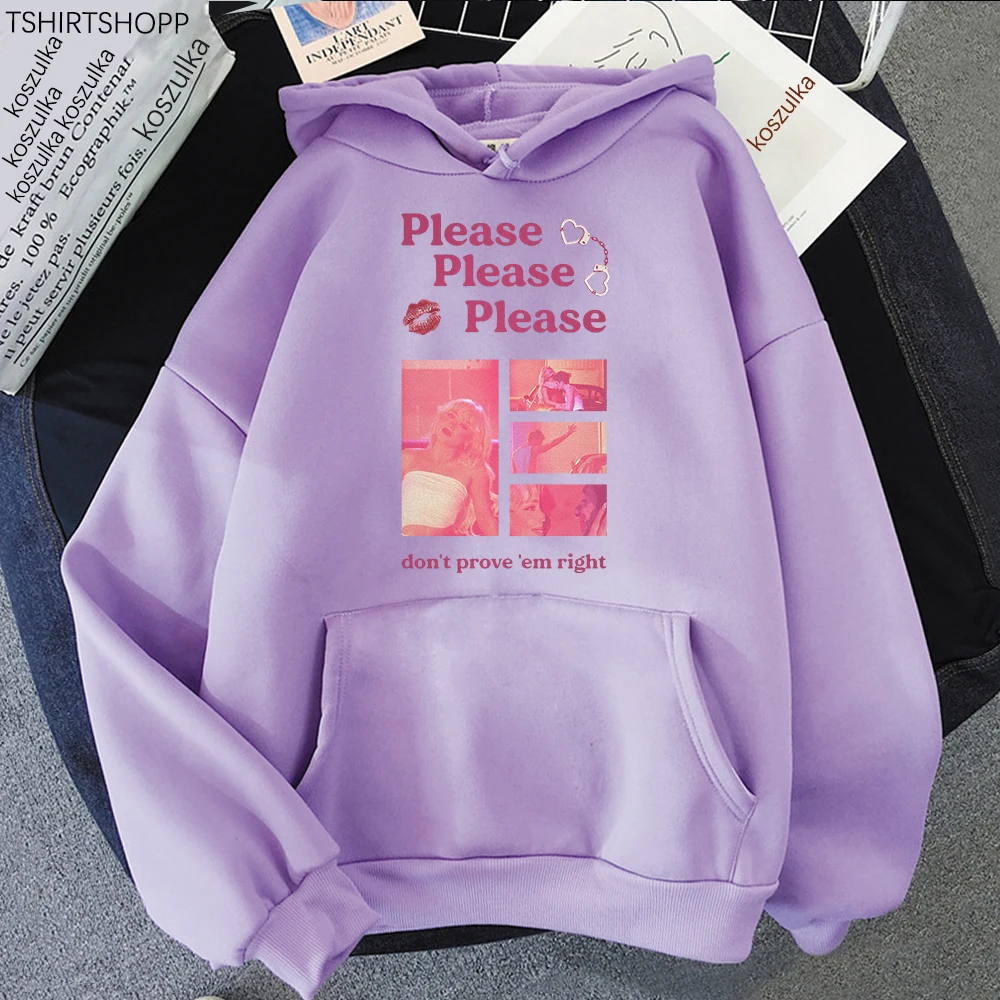 Please Please Please Sabrina Carpenter Hoodie Women Aesthetic Loose Hoodies Unisex Autumn Winter Harajuku Pullovers Sweatshirts