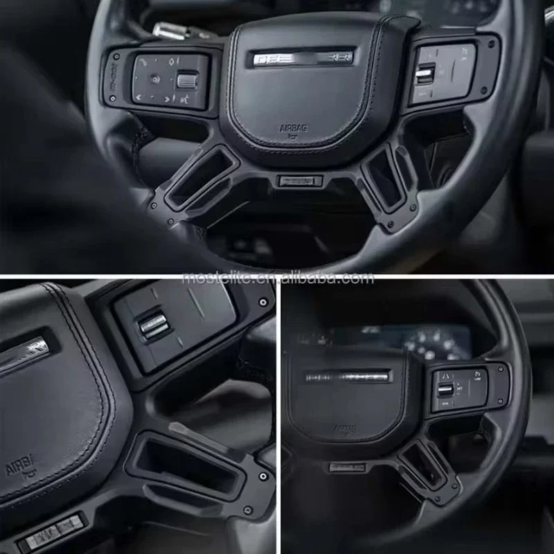 New Design Car Interior Accessories Steering Wheel Cover Aluminum Alloy Steering Wheel Frame for Defender Accessories