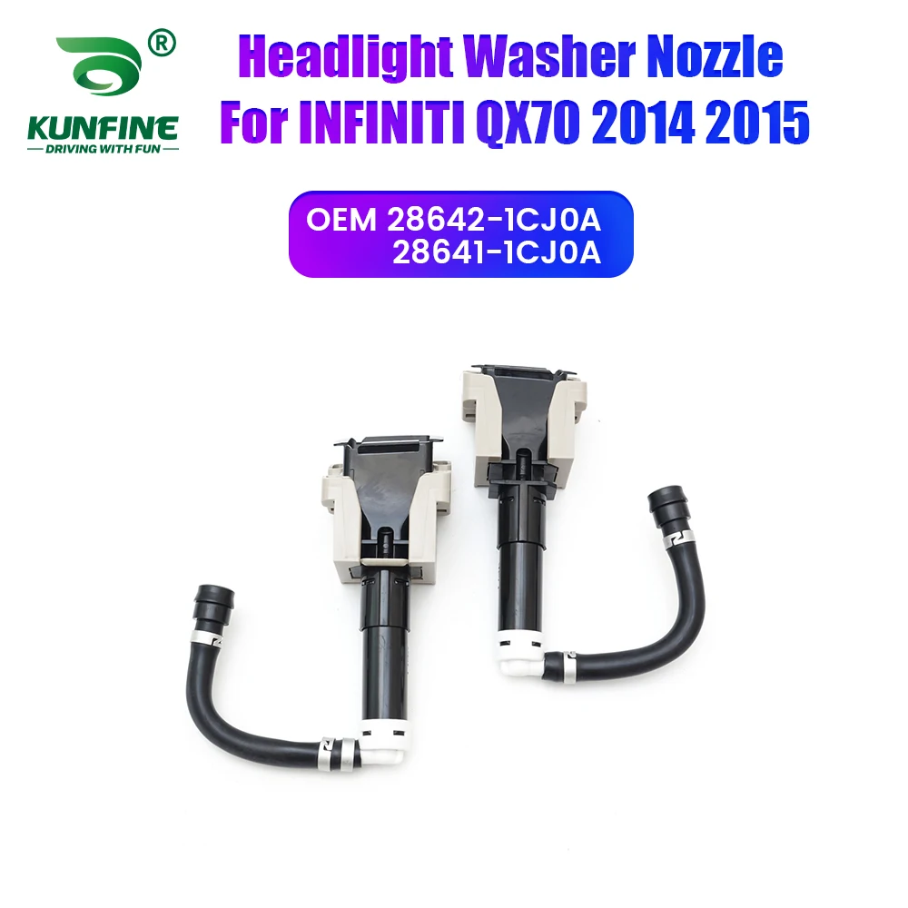 

Автомобильная фара, передний бампер, омыватель, распылительная насадка, крышка насоса для фар для INFINITI QX70 2014 2015 28642-1CJ0A 28641-1CJ0A