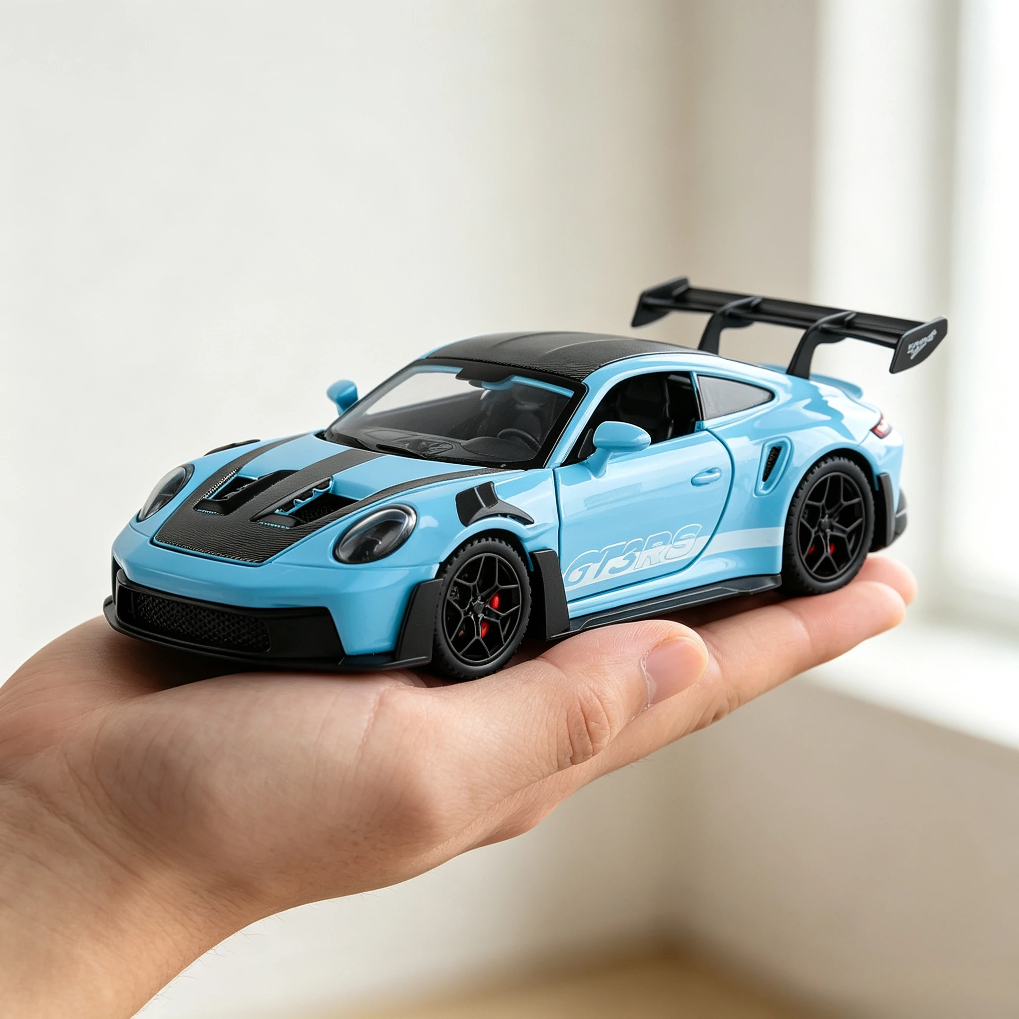 

1:32 GT3 RS Sports Car Diecast Metal Alloy Model car Sound Light Vehicle Hobbies Collection Toy Gifts