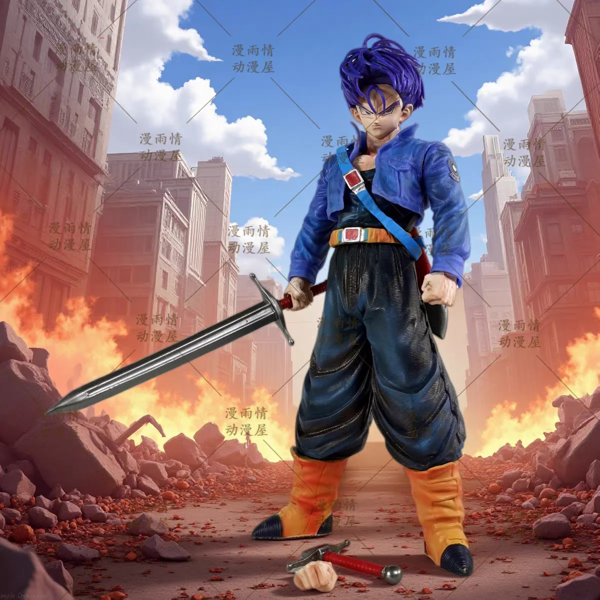 

Фигурка Транка из аниме Dragon Ball Z, Супер Сайян Транк, модель из ПВХ, статуэтка, коллекционная игрушка, украшение, подарок