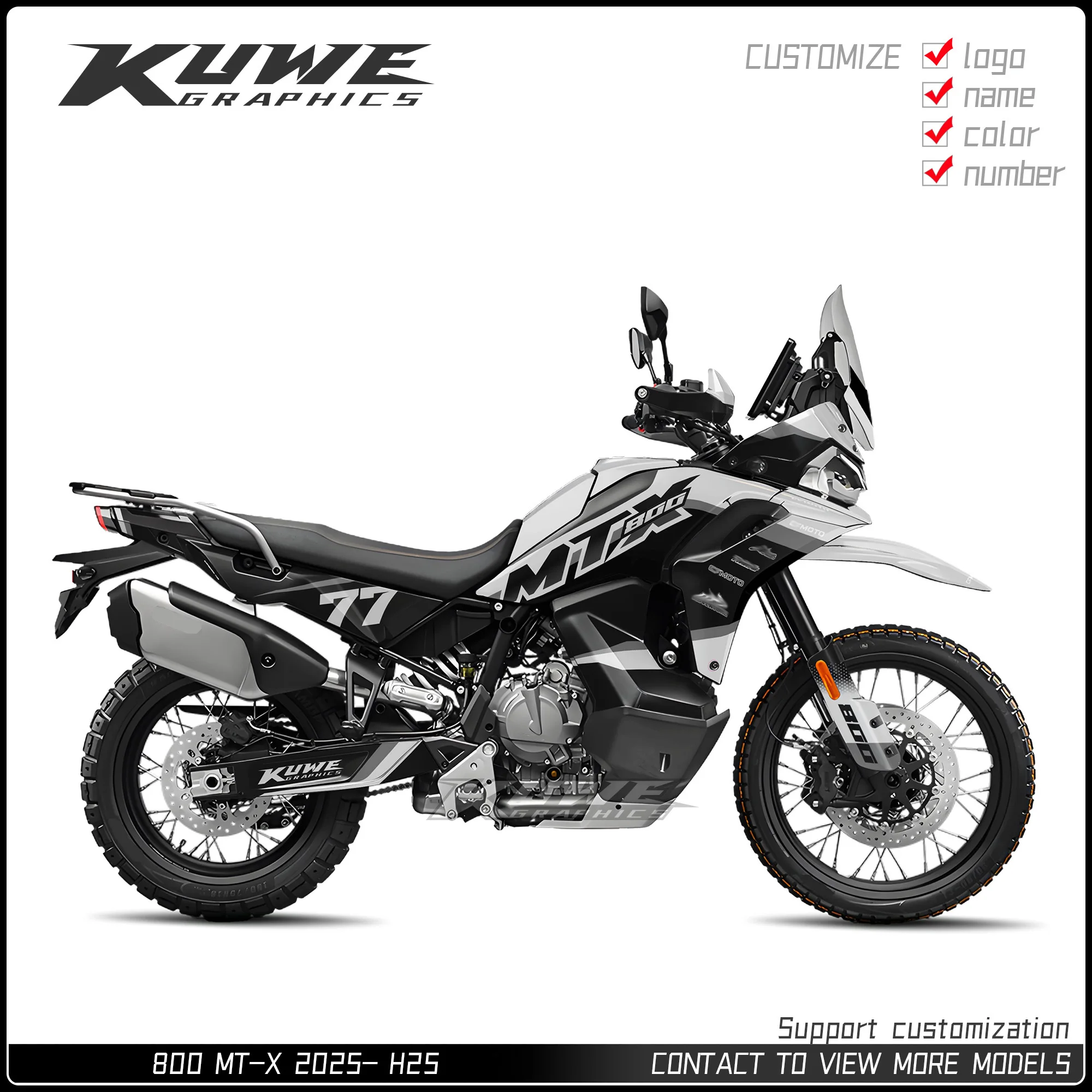 

Подходит для графического комплекта Cfmoto 800Mtx, комплект наклеек, персонализированная настройка