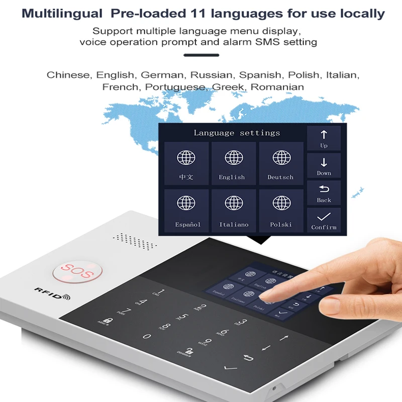 PGST PG-105 Kit de sistema de alarma de seguridad para el hogar inteligente Aplicación Tuya Smart Life Compatible con intrusos antirrobo Smart 4G WIFI G