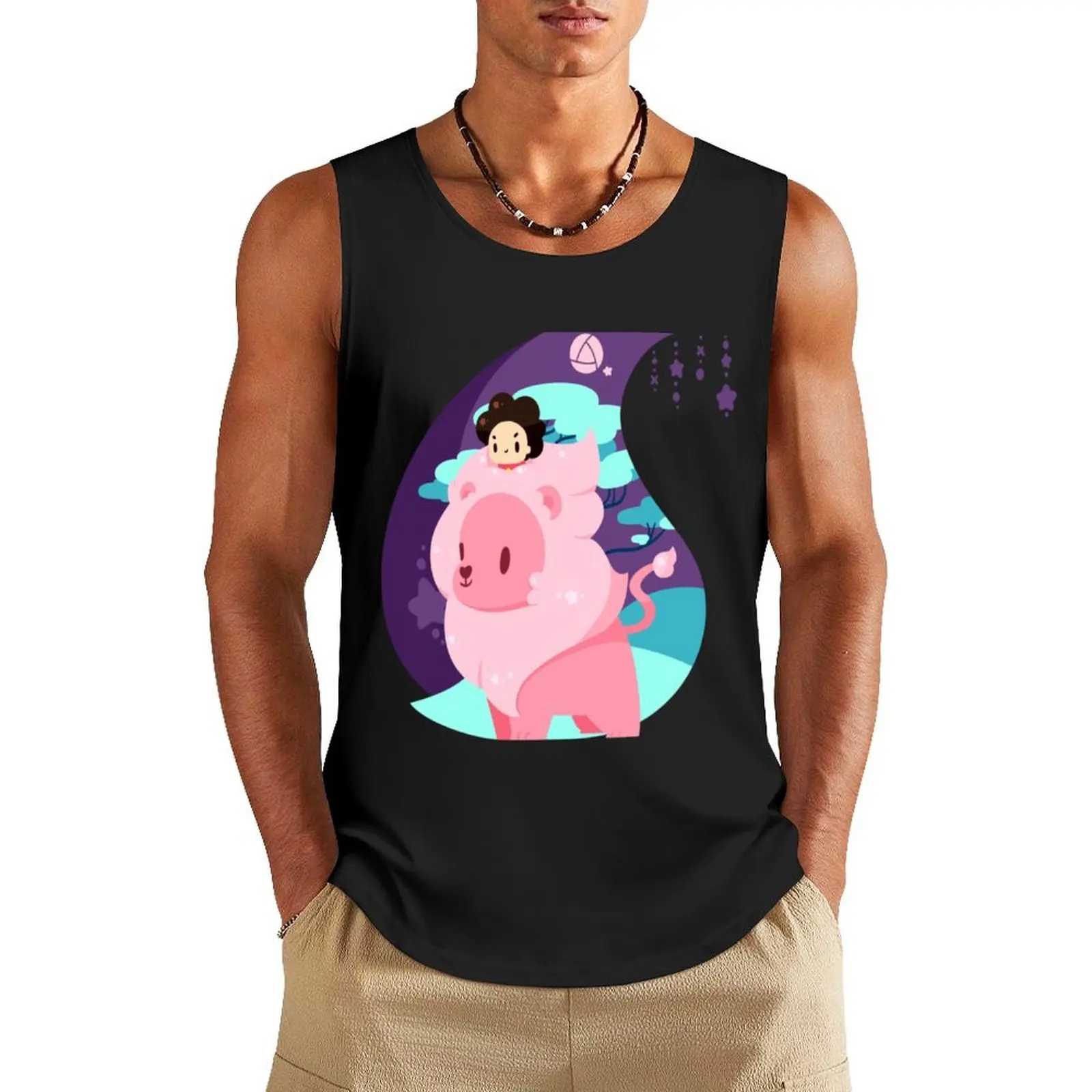 

litle lion Tank Top t-shirts for Men's gym t-shirt Men's Men's singlets