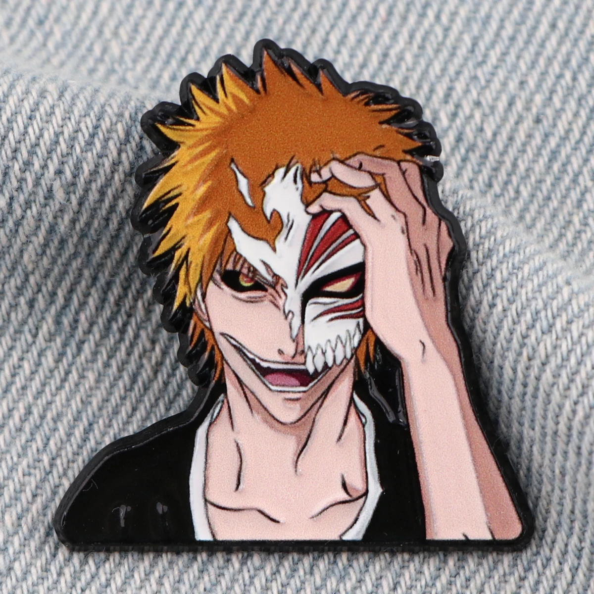 Anime Cosplay Death Mask Enamel Pins Cartoon Creative Jewelry Brooches Funny Manga Lapel Badges for Backpack Clothes Accessories