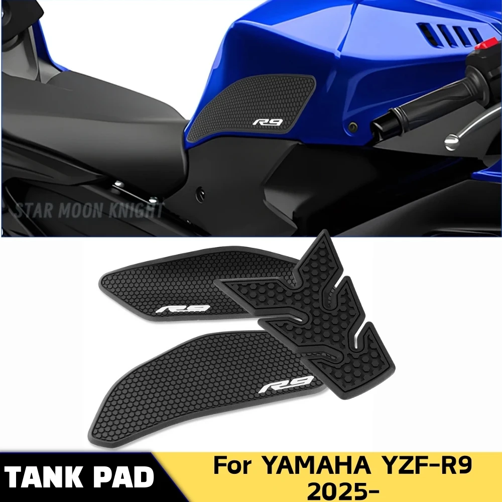 For YAMAHA TANK PAD Fuel Tank Stickers YZF-R9 YZF R9 2025+ Motorcycle Non-slip Side Fuel Tank Waterproof Pad