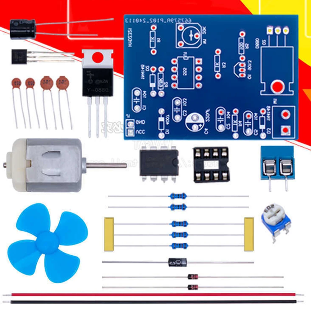 DIY DC Motor Pulse Width Regulator Kit Parts For Electronic Soldering Practice DC Motor Pulse Width Regulator Kit Drive Reactors