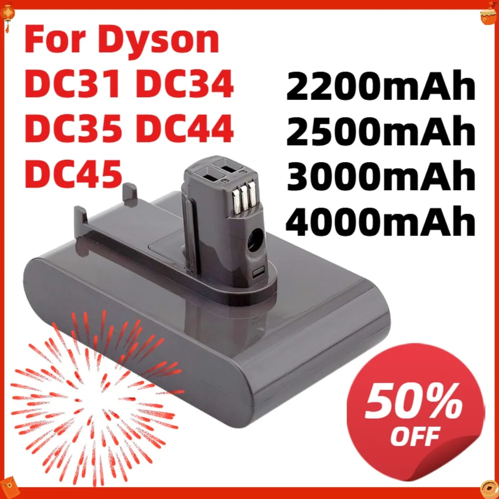 Replacement Battery for Dyson DC31 DC34 DC35 DC44 DC45 21.6V 2.0A 3.0A 2200mAh 2500mAh3000mAh4000mAh Vacuum Cleaner Accessories