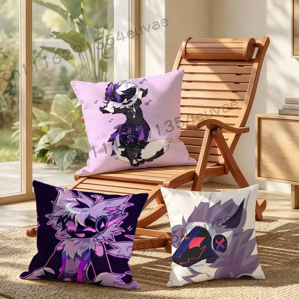 Purple G-Grumpy P-Protogen Pillow Case Pillowcase, Double-sided Printed, Sofa Cushion, Bedroom Headboard Pillow