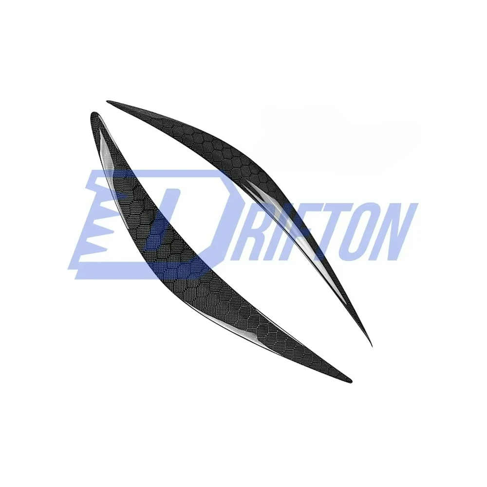 

Honeycomb Weave Dry Carbon Fiber Lamp Eyebrow Lid Cover for INFINITI Q50