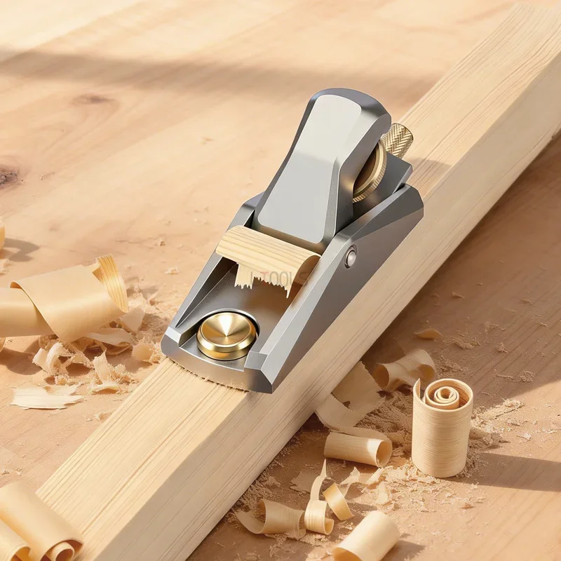 DMH-European Flat Plane Woodworking Planer Precision Aluminum Alloy Mini Hand Planer DIY Carpenter Tools Trimming Plane Bottom E