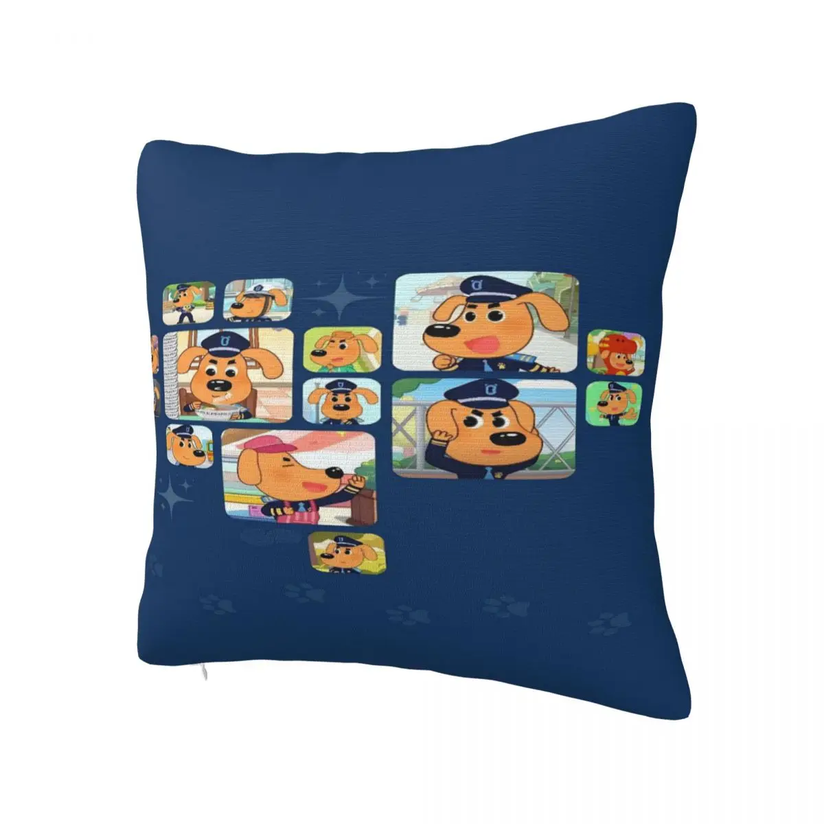 Sheriffs Labradors Pillow Case Funny Pillow Cover Square Custom DIY Cushion Cover Pillowcases For Office Car Home Decorative