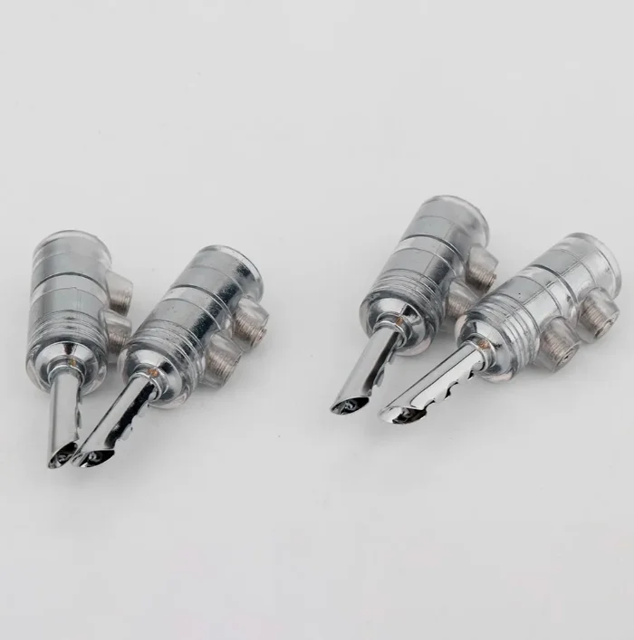 Preffair BA1475G/R Rhodium/Gold Plated BFA Z-type Banana Connector Plugs for DIY Hifi Audio AMP CD Player Speaker Cable