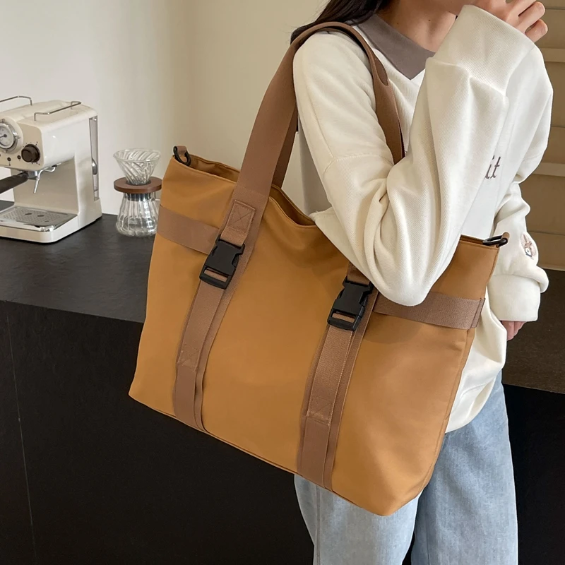 

Korean Style Student School Boobag Casual Women's Bag Simple Zipper Handbag Large Capacity Canvas Tote Shoulder Bags Travel