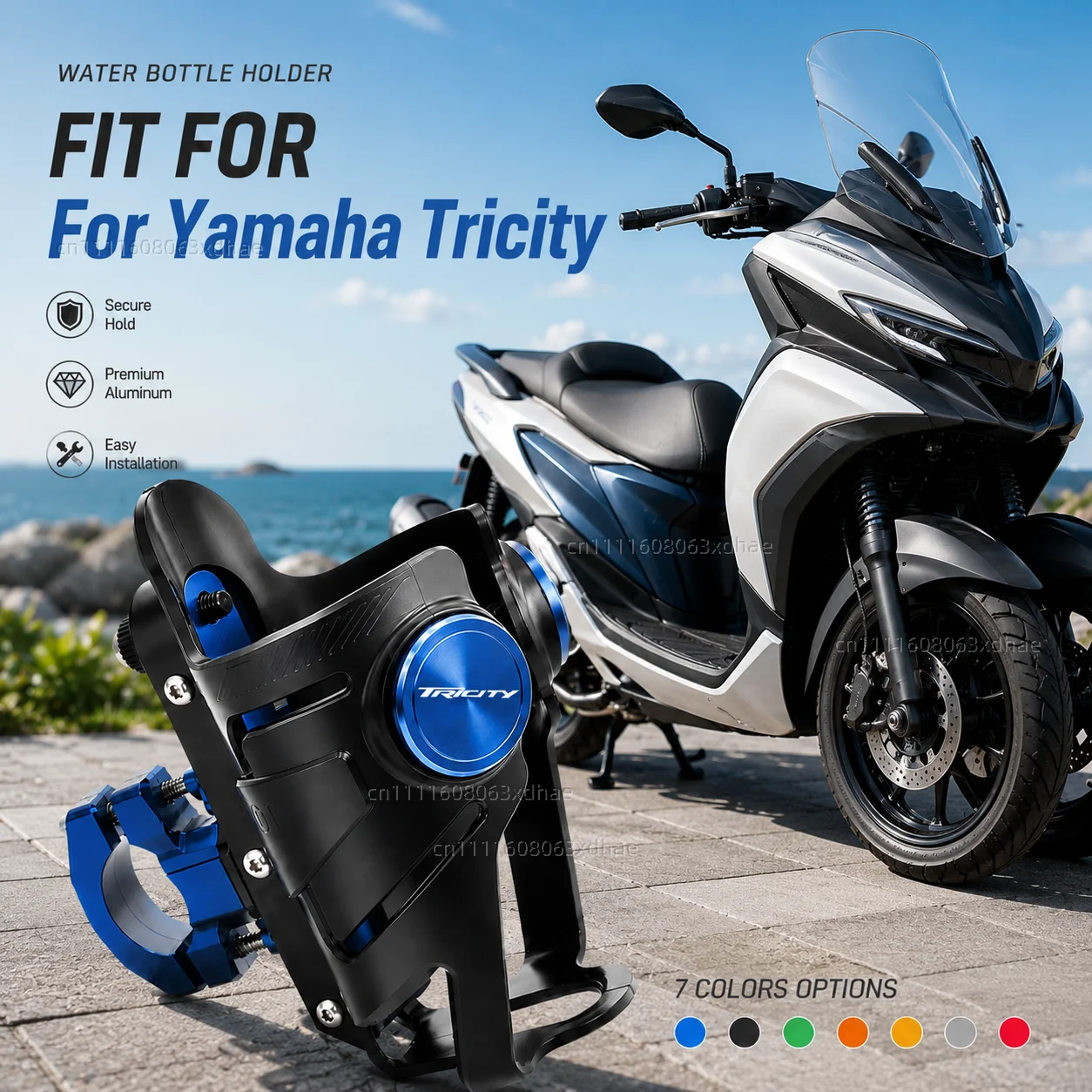 

Motorcycle Water Bottle Holder For Yamaha Tricity 300 125 155 2018 2019 Coffee Beverage Tea Cup Support Modification Accessories