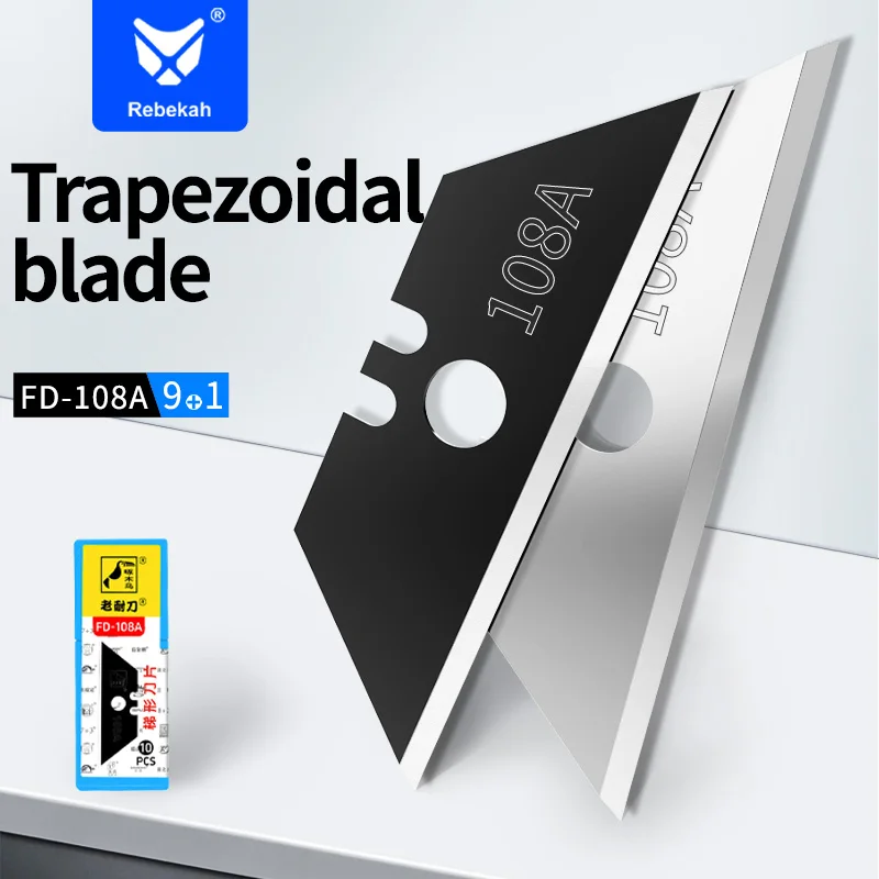 Rebekah Trapezoidal Blades, Utility Knife Blades, Trapezoidal Knife, Electrician Blades, Industrial Thickened Tungsten Steel