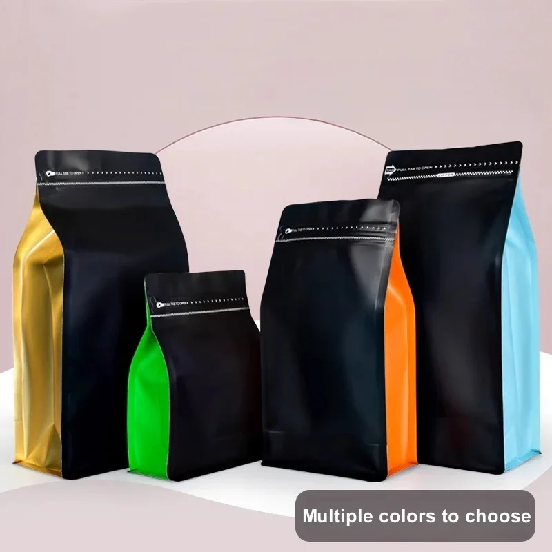 

StoBag Custom Coffee Beans Aluminum Foil Packaging Bag with Air Valve Sealed Food Powder Tea Nuts Storage Airtight Pouches Print