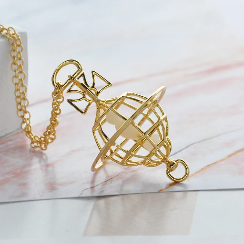 

Серебряное колье S925 с подвеской в виде трехмерной птичьей клетки Сатурн, уникальный дизайн, модный тренд, универсальный стиль.
