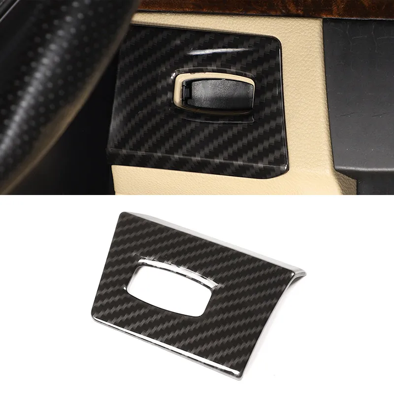 

For BMW 3 Series E90 2005 - 2012 ABS Carbon Fiber Texture Car Styling Interior Ignition Switch Panel Key Hole Frame Cover Trim