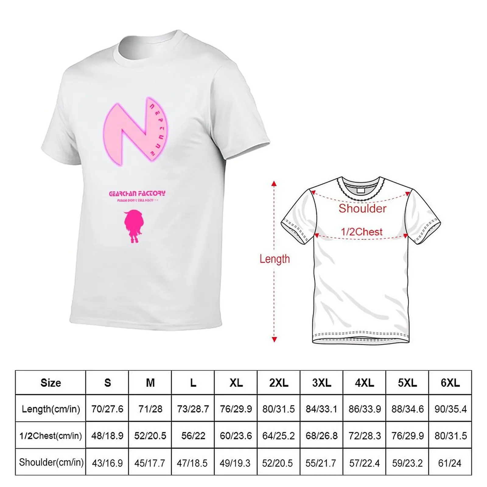 Hyperdimension Neptunia Nepgear factory T-Shirt t shirt man casual t shirt personalised man t shirt luxury T-shirt