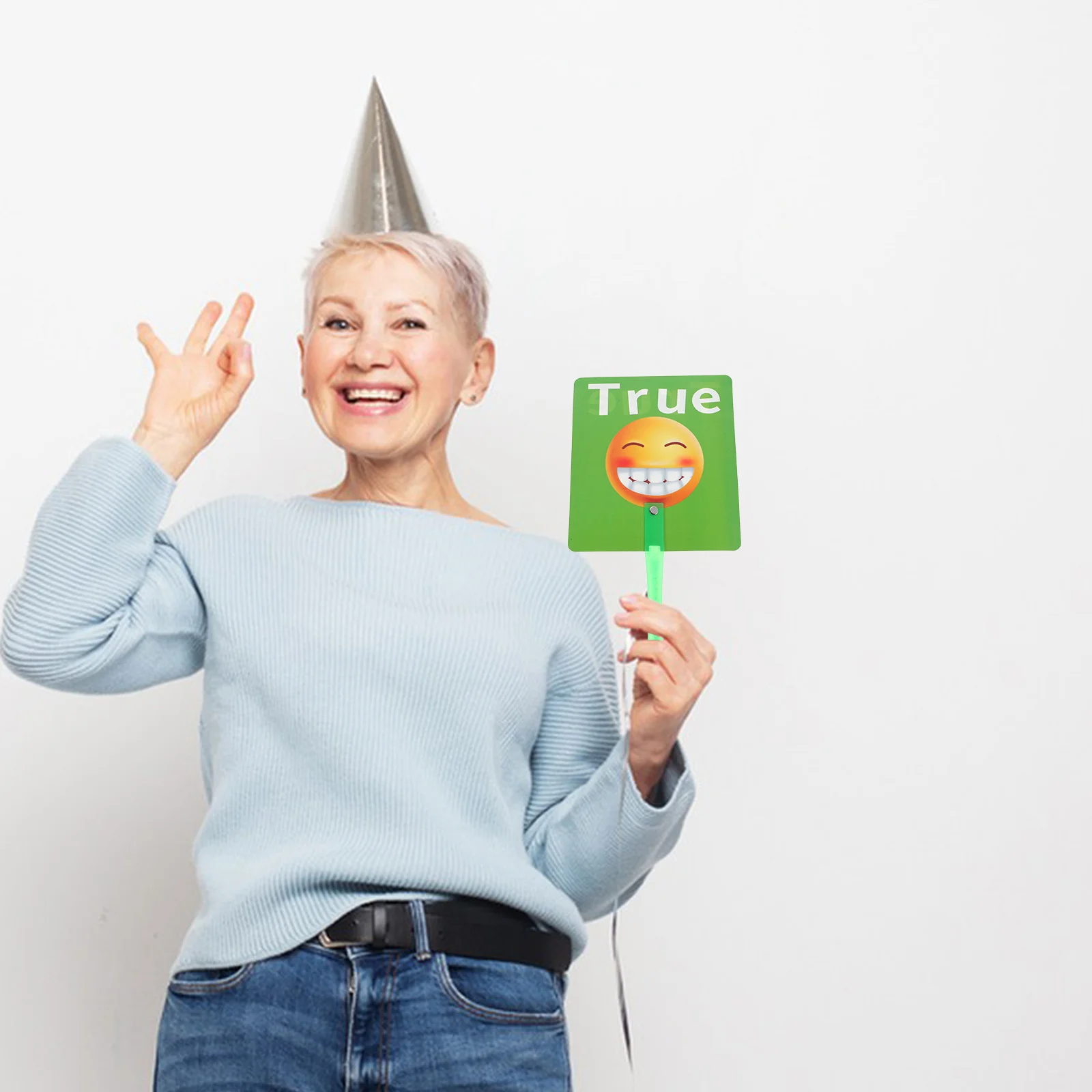 2pcs Early Education Show Hands Paddles Interactive Learning Tools For Classroom Response Boards Preschool Teaching Supplies