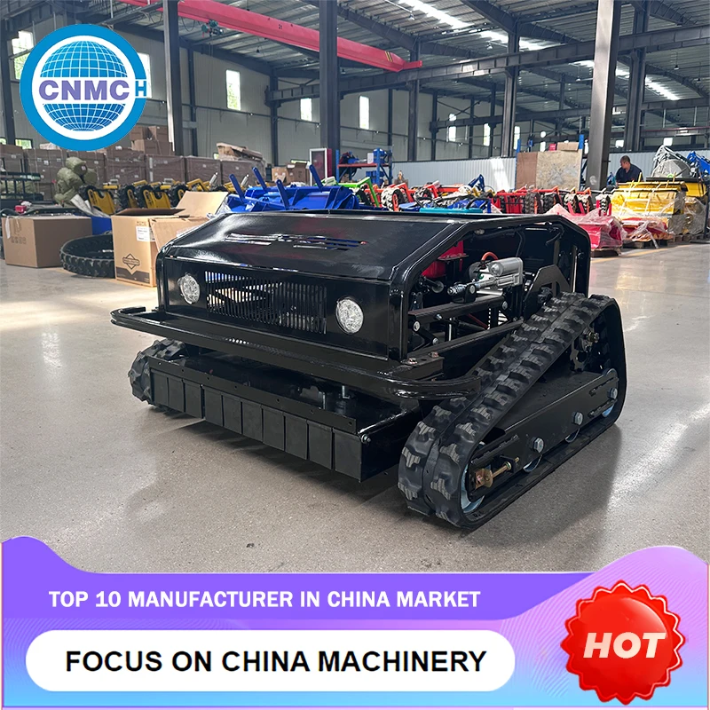 Remote Control Robotic Lawnmower - Garden Robot Lawn Mowing Efficient Diesel Engine Electric Start Chinese Customizable