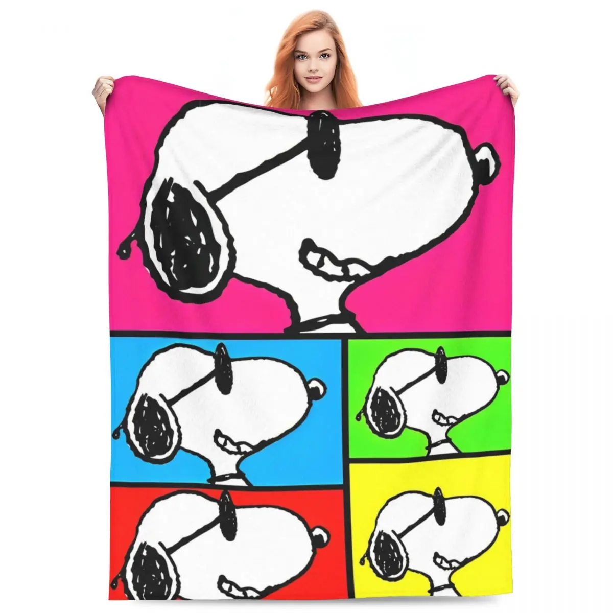 Snoopy Peanuts Blanket Warm Soft Comfortable Plush Throw Blanket For Home Decor Camping Flannel Bedspread Bed Cover