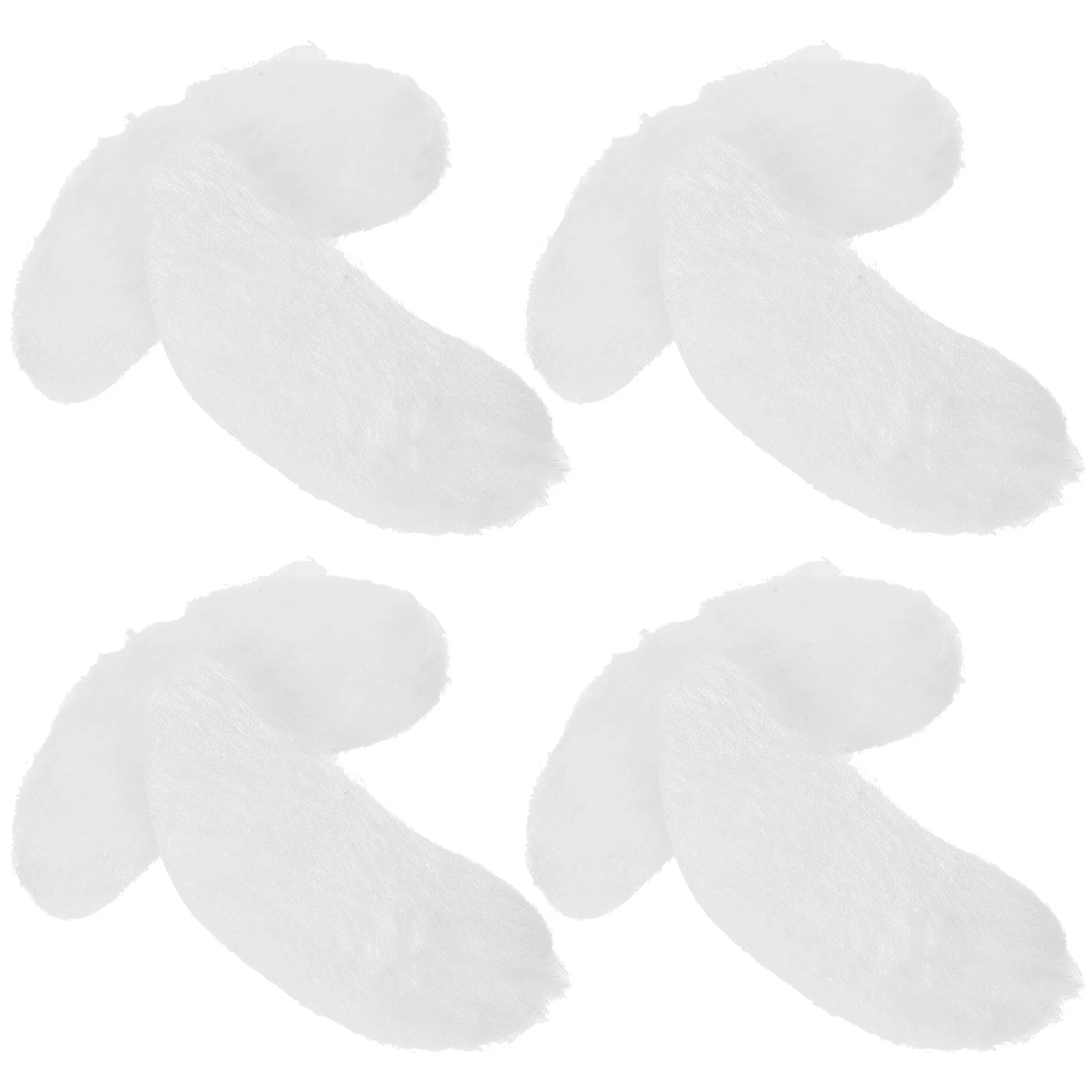 

8 Pairs White Santa Eyebrows Christmas Decor Artificial Cotton Props Party Supplies Comfortable Lightweight Santa Claus