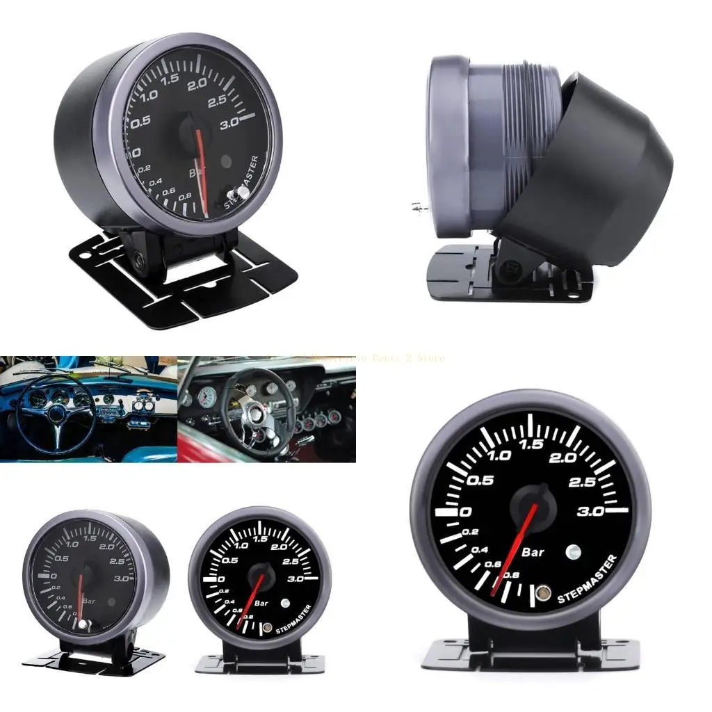 

Professional 60mm 12V 0~3BAR Car Boosts Turbos Gauge Optimize Engine Power Vacuum Pressure Meter Accessories
