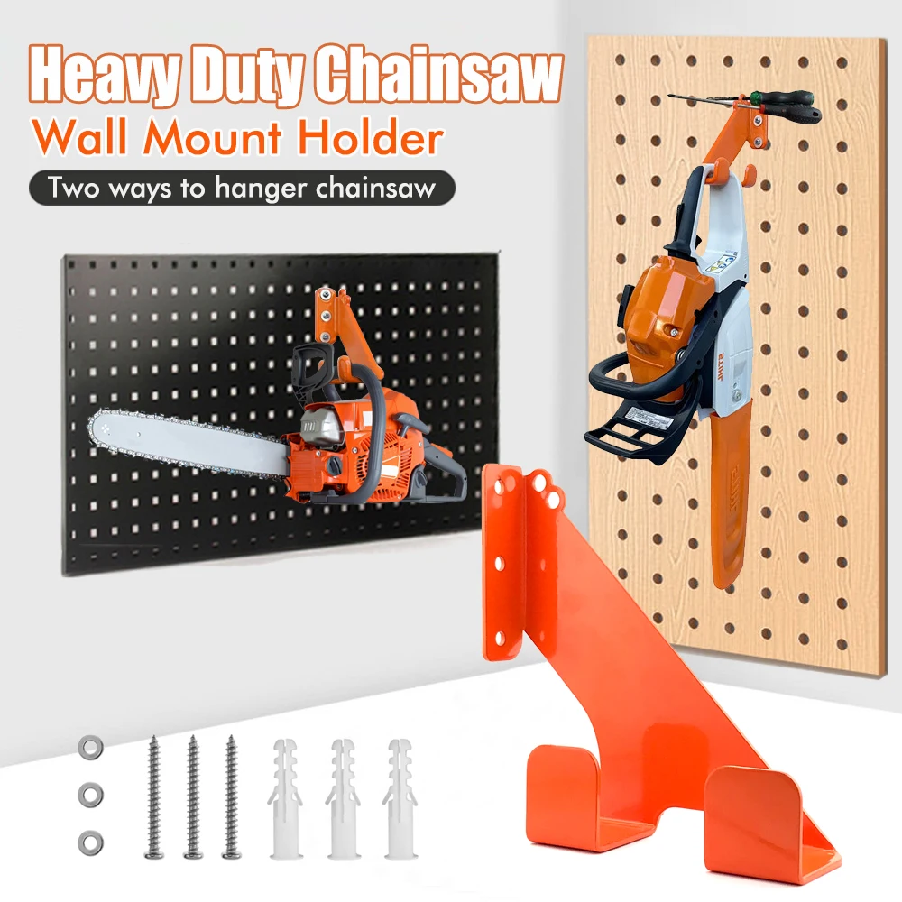 

Chainsaw Wall Mount Holder Metal Heavy Duty Chainsaw Hooks Wall Mount Chainsaw Rack Heavy Duty Bracket GJ0079