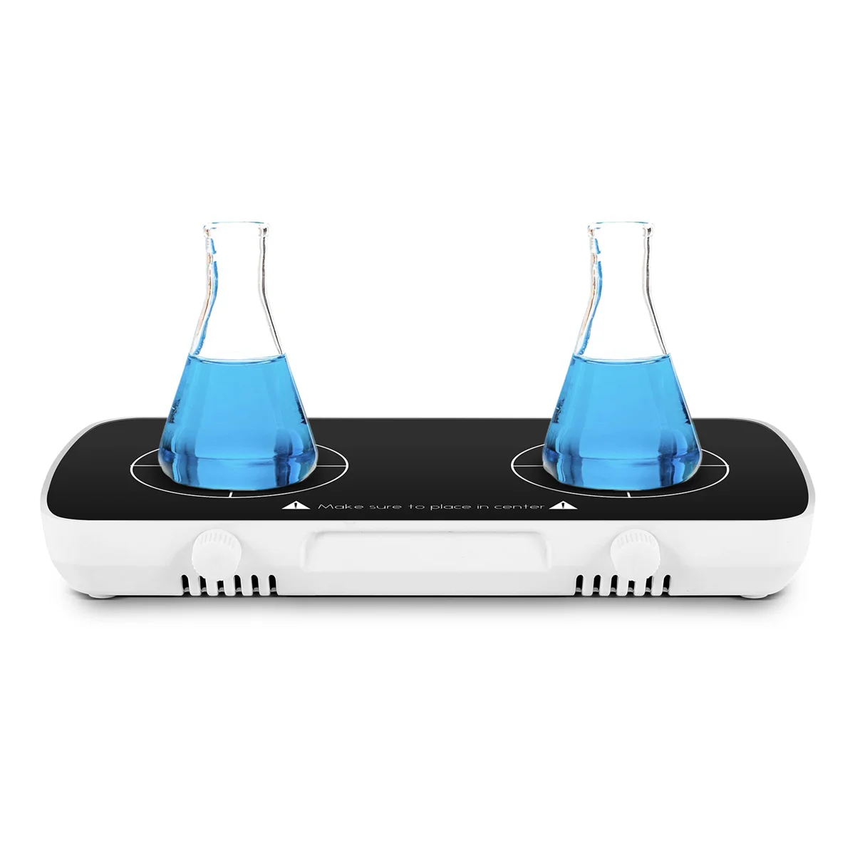 Mini Magnetic Stirrer with Stir Bar,2 Independent Working Panel Lab Mixer,1L+1L Capacity,0-4000RPM Adjusat Speed