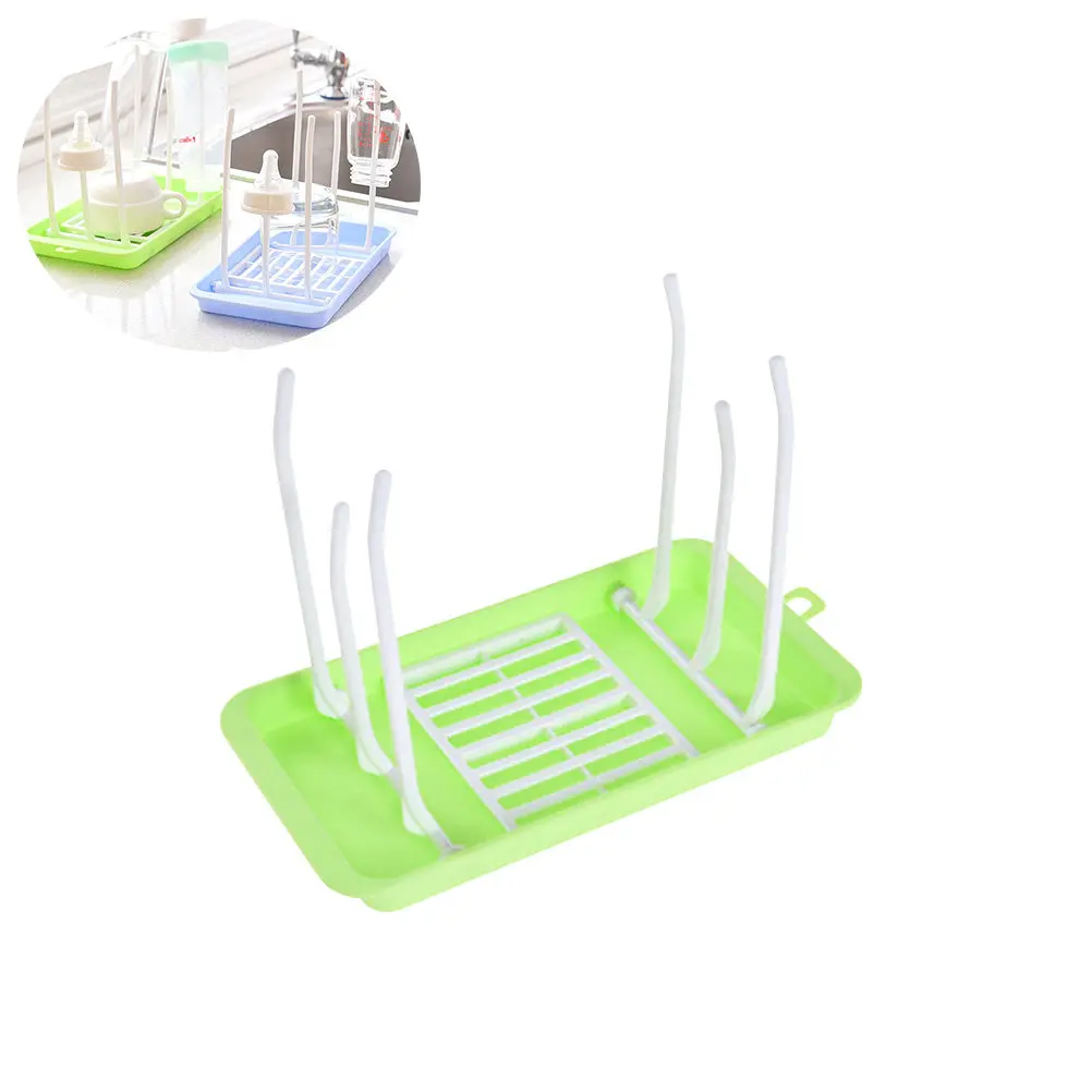 

Baby Bottle Drying Rack Foldable Bpa-Free Pp Material For Nipples Breast Pump Parts Pacifiers Light Green