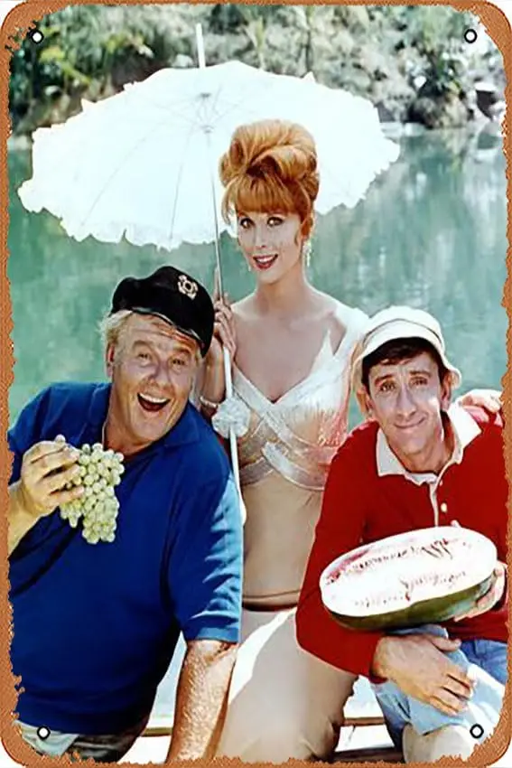 Metal Tin Sign 8 X 12 Inch - Gilligan's Island - Poster Metal Plaque Cafe, Bar, Home Wall Decor sign