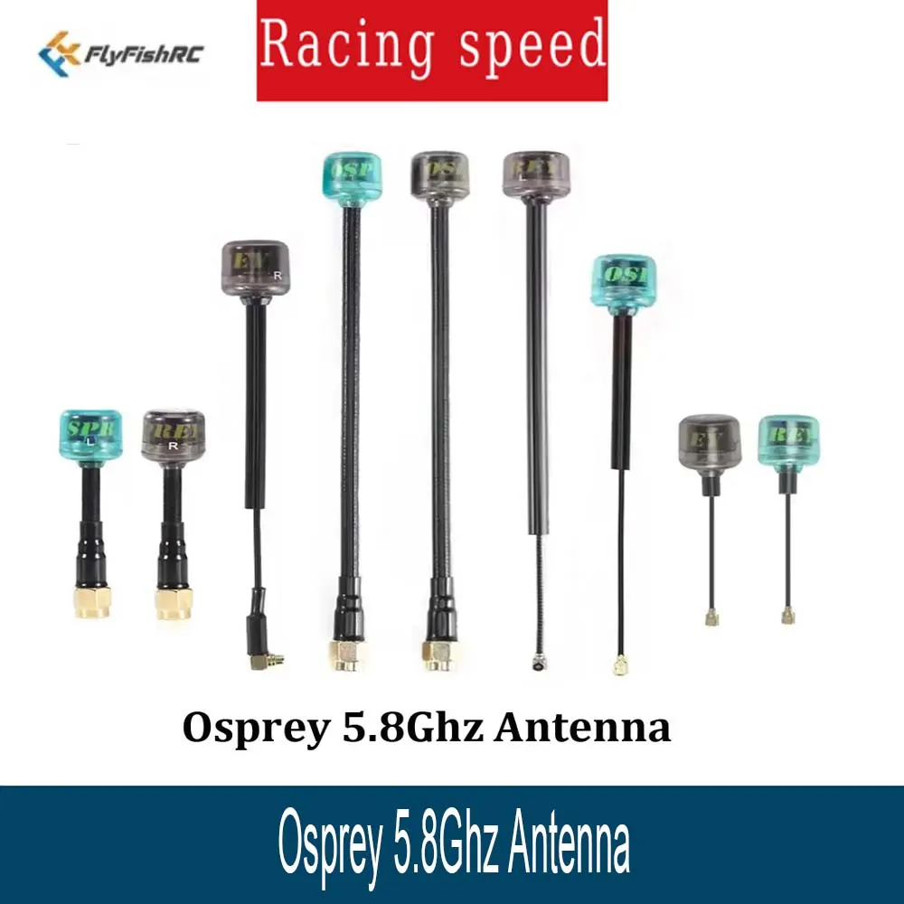 

FlyFishRC Osprey 5,8 ГГц Антенна SMA RPSMA IPEX/UFL MMCX LHCP/RHCP Антенна для RC FPV Фристайл Racing Drone