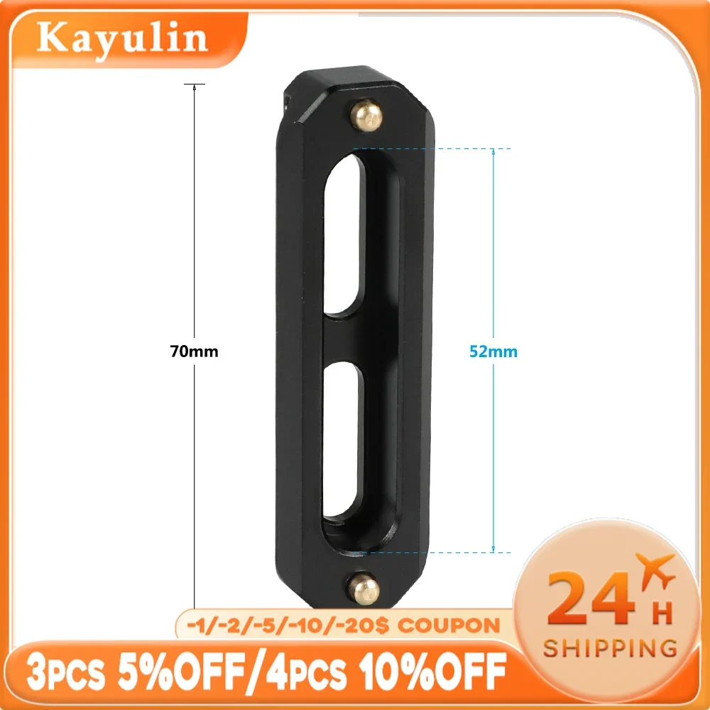 Kayulin barra per binario NATO da 70mm con perno a molla anticaduta e scanalatura di montaggio da 1/4 "-20