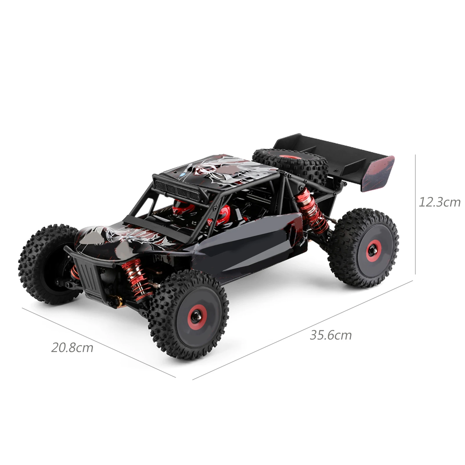 WLtoys 124016 Race Car High Speed 1/12 Remote Control Car Off-Road Car Remote Control Crawler 2.4GHz 4WD RTR Metal Chassis