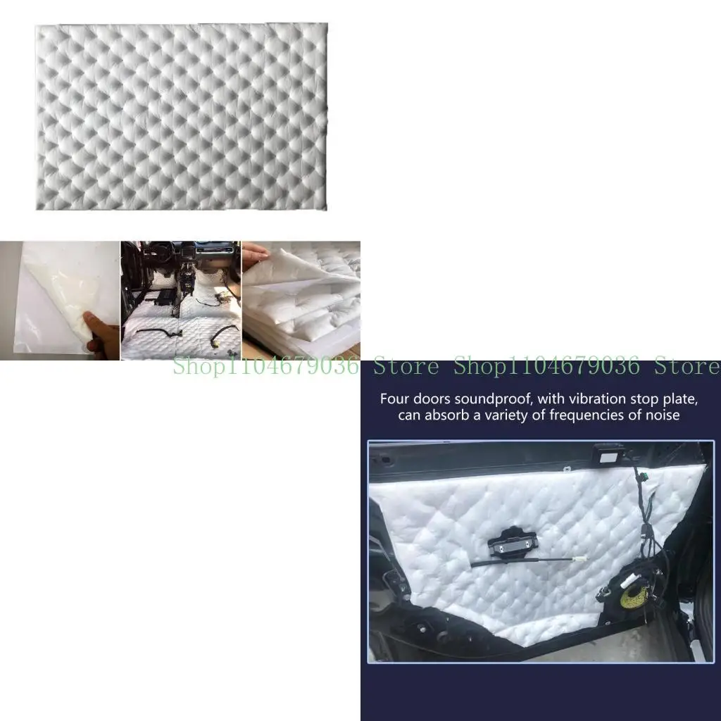 

652F 50x80cm Car Sound Proofing Deadener Foam Adhesive Automobile Interior Accessories Heat Insulation Soundproof Mat