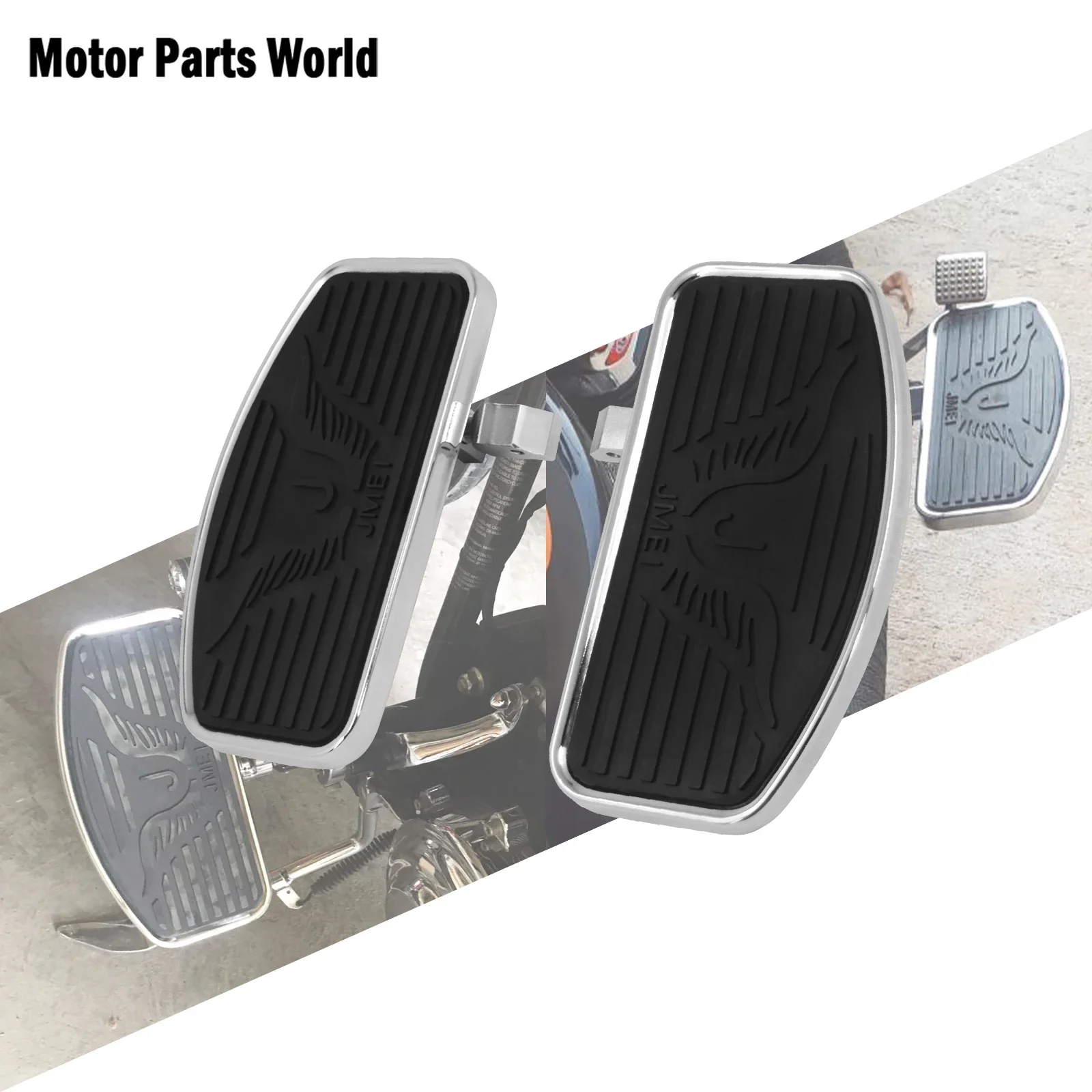 

Motorcycle Front Rear Wide Foot Driver Passenger Foot Rest Floorboards For Honda Shadow For Yamaha Dragstar For KAWASAKI Vulcan