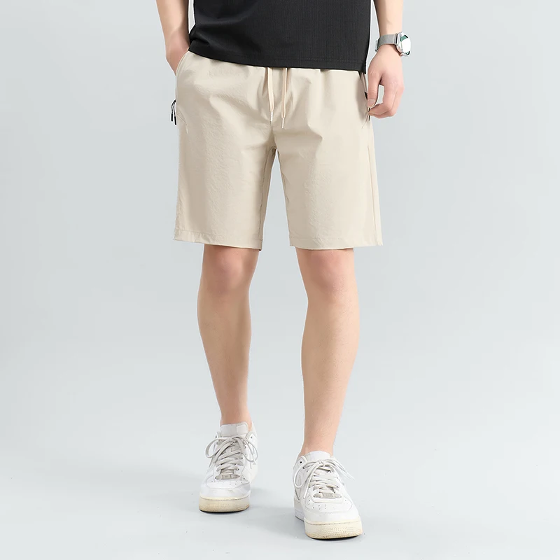 

For Men's Casual Shorts 2026 Summer New Loose Five-point Pants Elastic Pants Straight Pants Sweatpants Thin Medium Pants Shorts