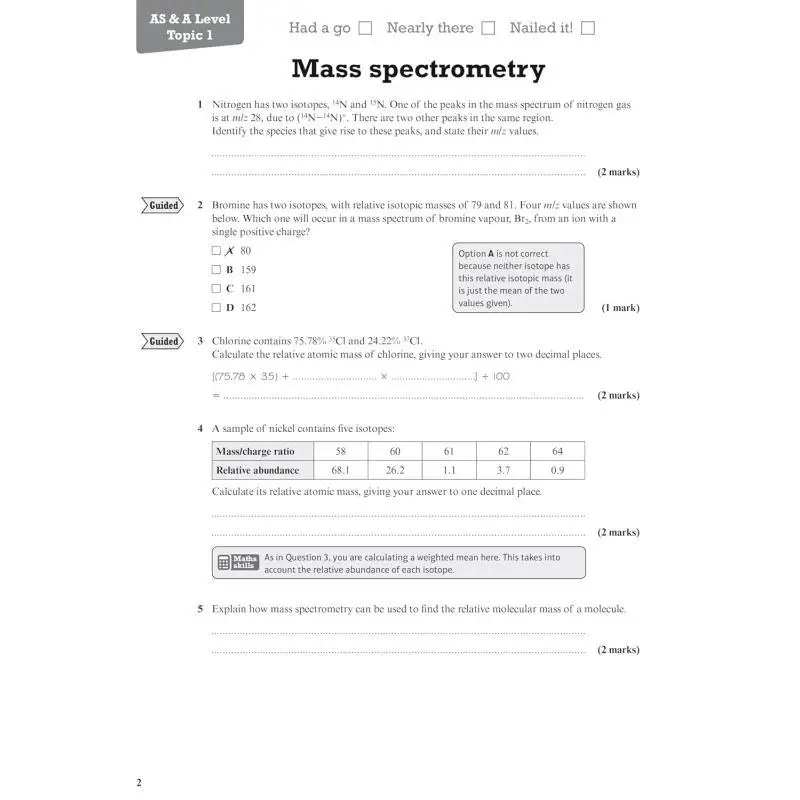 بيرسون مراجعة Edexcel ASA مستوى الكيمياء مراجعة المصنف 2025 و2026 امتحانات نيجل سوندرز بيرسون التعليم 9781447989943