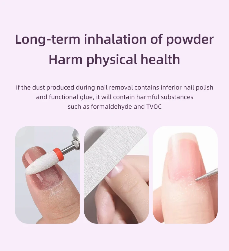 New Mini Nail Dust Collector Extractor Fan Professional USB Powerful Nail Vacuum Cleaner With Remove Paper Filter Nail Equipment