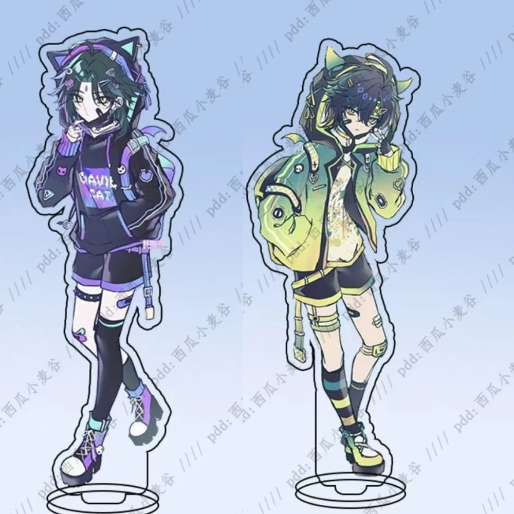 Creative Cartoon Anime Game Impact Acrylic stand Kinich xiao Plaque High Beauty Desktop Ornament Accessories Friends Gifts
